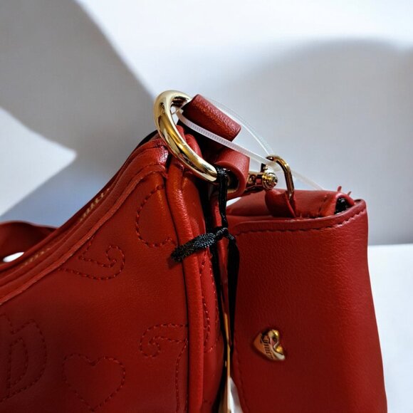 Juicy Couture Pink League HOBO Crossbody Bag with Pouch Red NWT - Picture 6 of 15